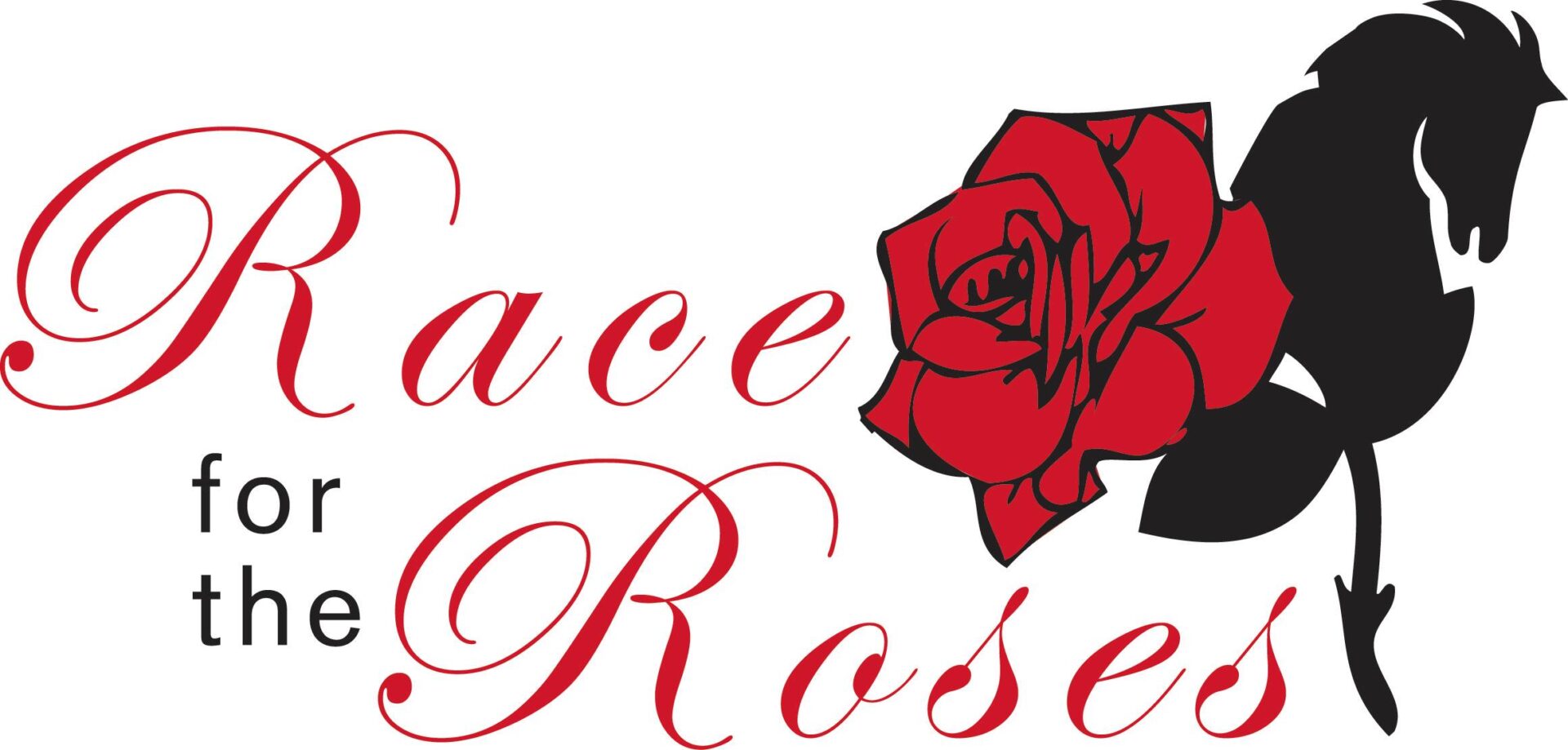 Race for the Roses Logo on a White Background