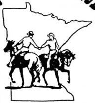 The logo for the minnesota rodeo association.